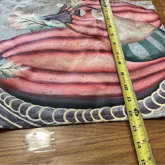 Fall Holiday Decor Banner With Hanger Give Thanks Pumpkin 29x12 Thick Vinyl - Picture 6 of 6